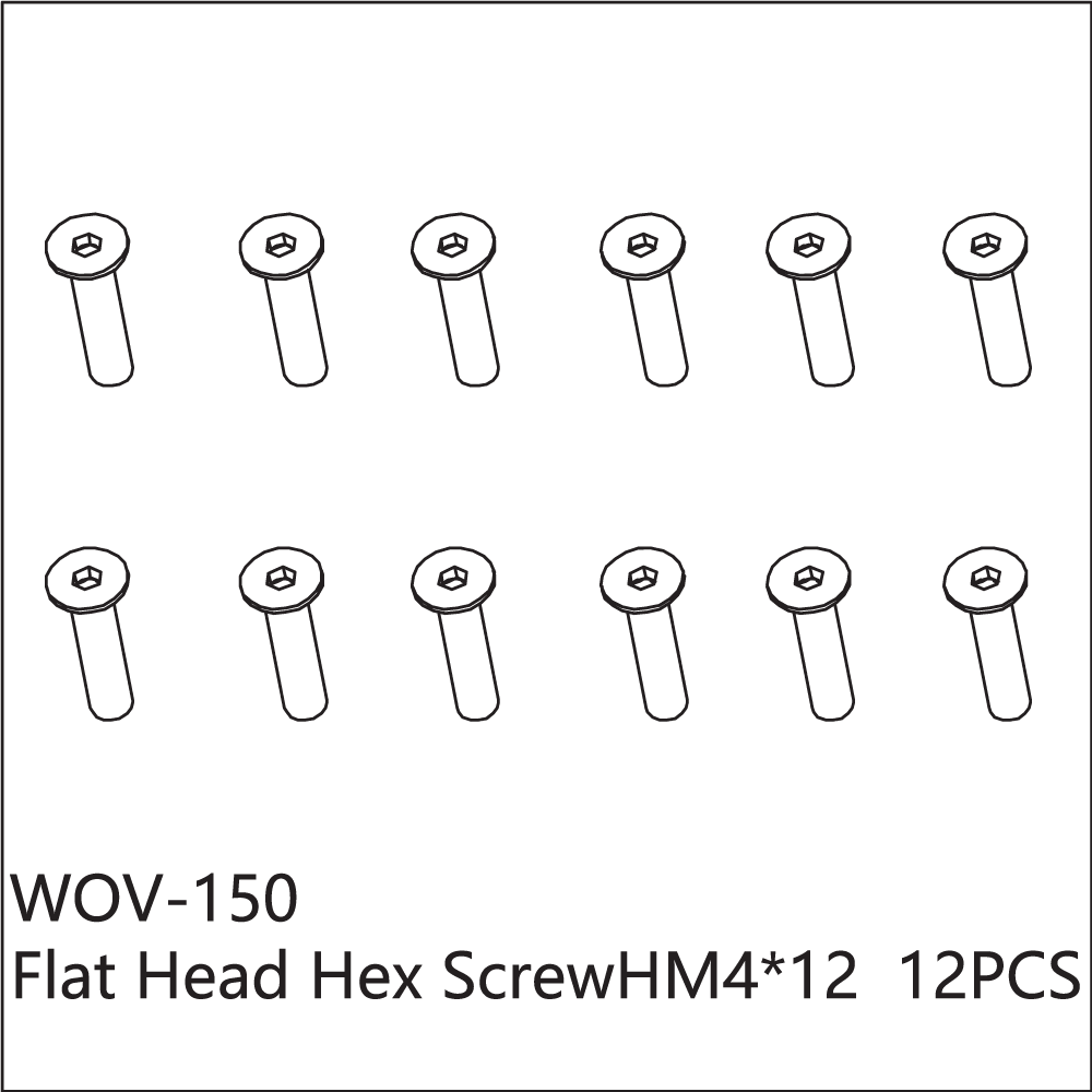 wov-150-wov-racing-counter-sunk-hex-screw-m4x12