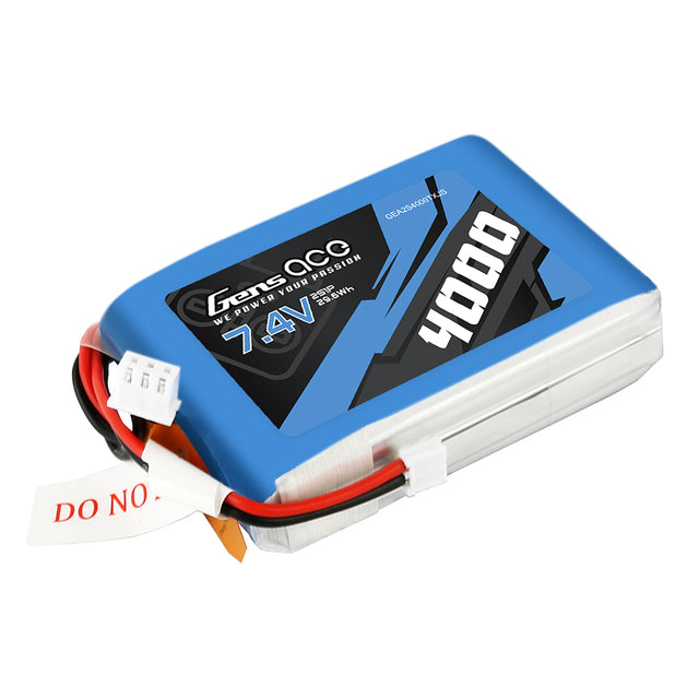 Gens ace 4000mAh 7.4V 2S1P Transmitter Lipo Battery pack - Gens Ace