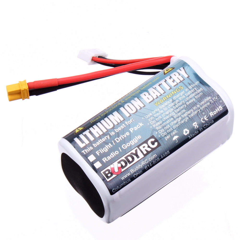 18650 battery pack 4S 14.8V 2500mAh is rechargeable and safe.