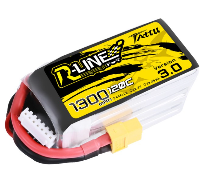 Batterie Lipo R-Line 6S 1400mAh 150C - Version 5.0 - Tattu - Drone