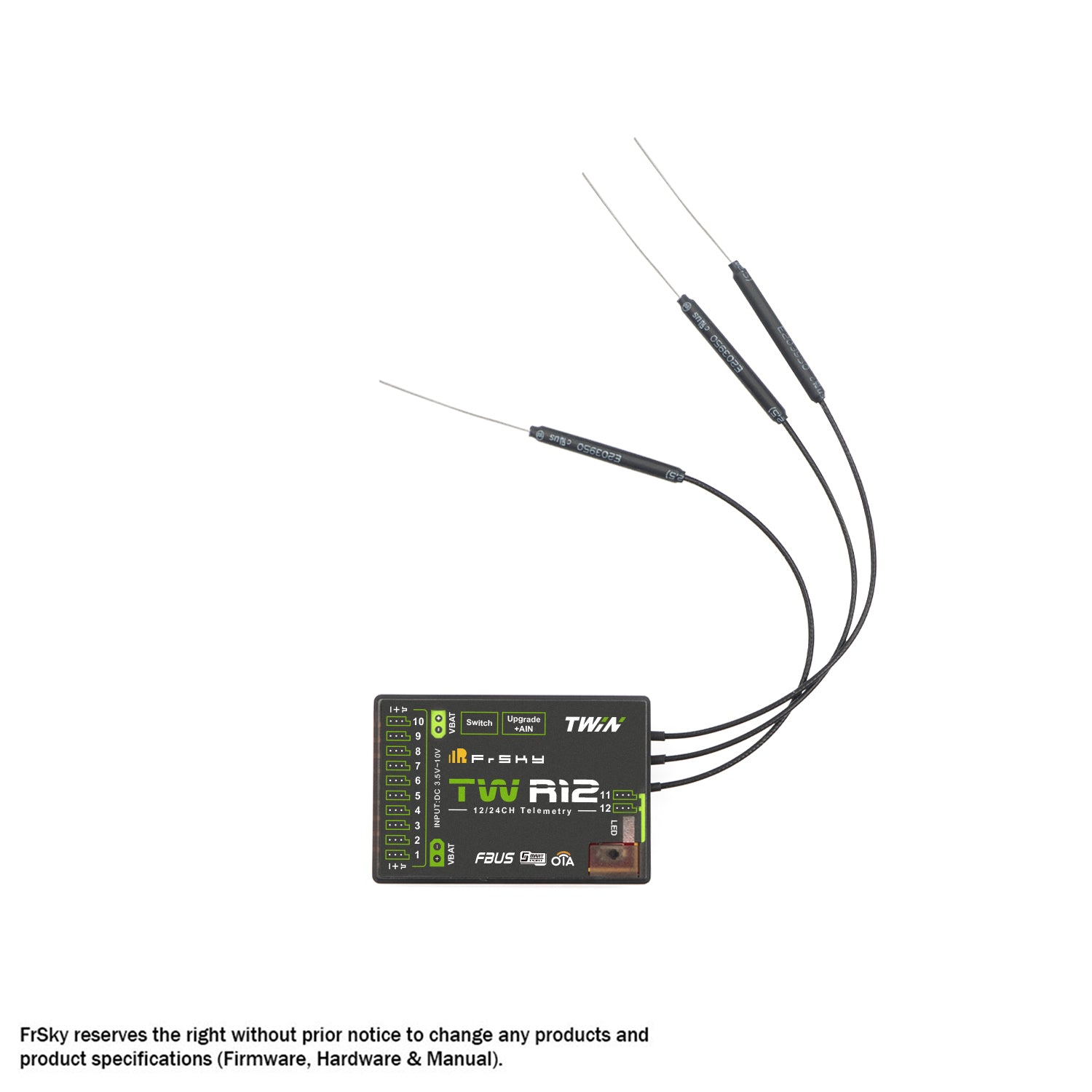 FrSky  DUAL 2.4GHz TW R12 Receiver