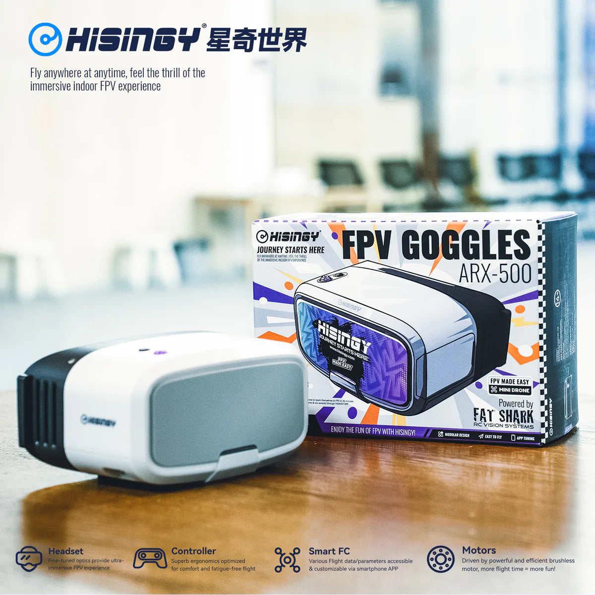 HISINGY STARGAZER-FPV GOGGLES ARX-500