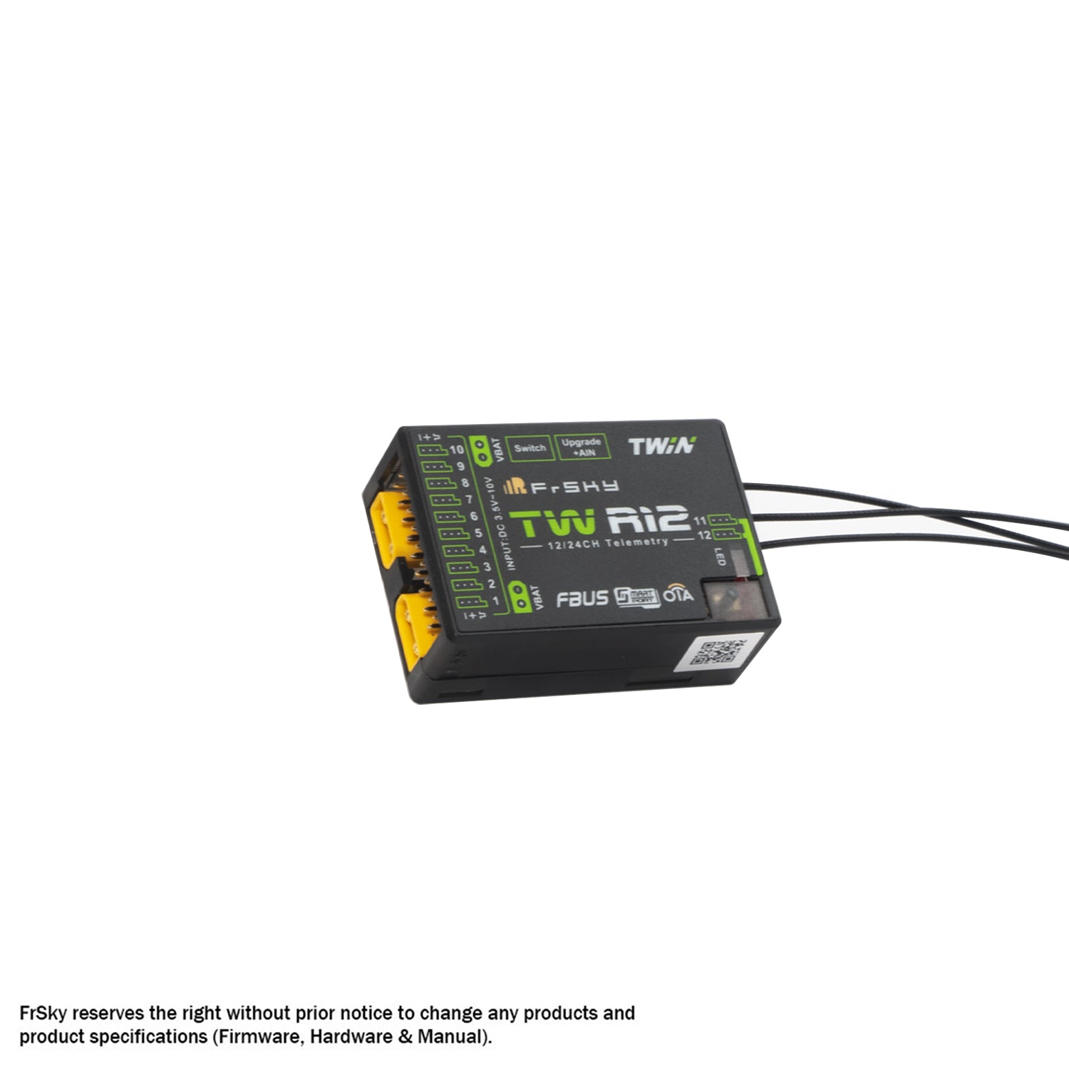 FrSky  DUAL 2.4GHz TW R12 Receiver