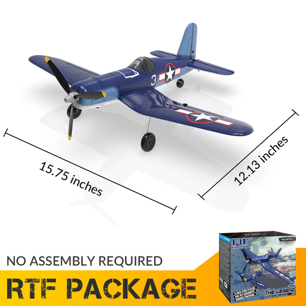 VOLANTEX RC F4U Corsair 4CH Warbird Airplane with Xpilot Stabilizer - One-key Aerobatic RTF 761-8