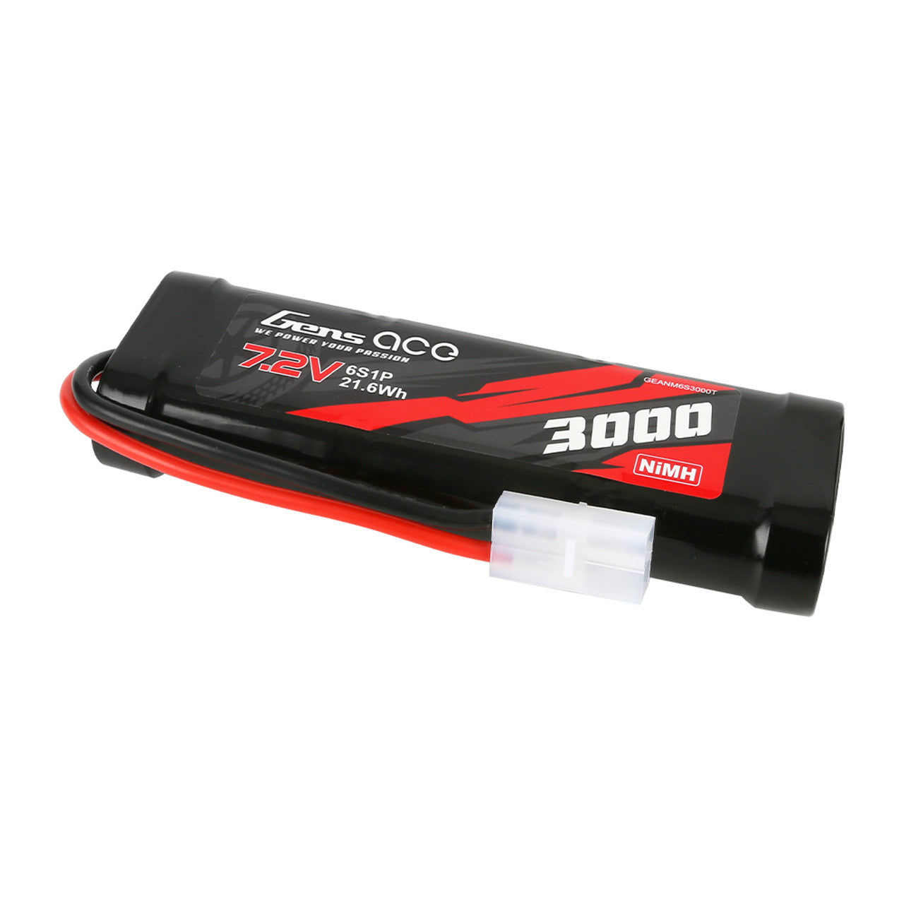 Gens Ace 3000mAh 7.2V Ni-MH Battery with Tamiya Plug