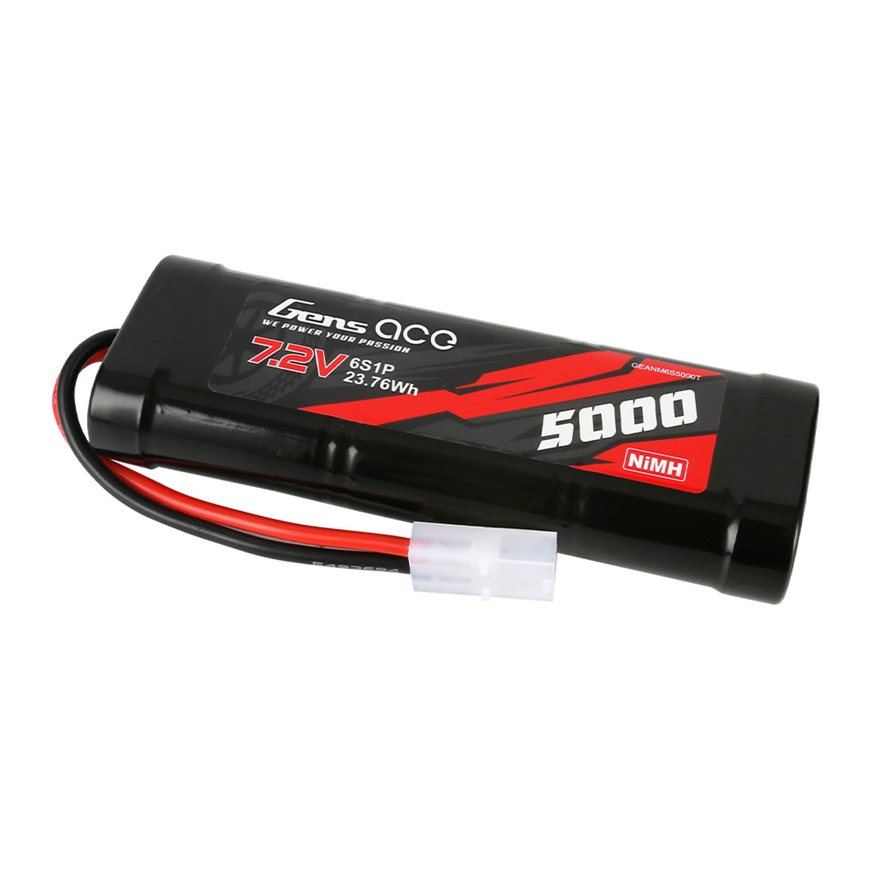 Gens Ace 7.2V 5000mAh 6-Cell NiMH Battery With Tamiya Plug