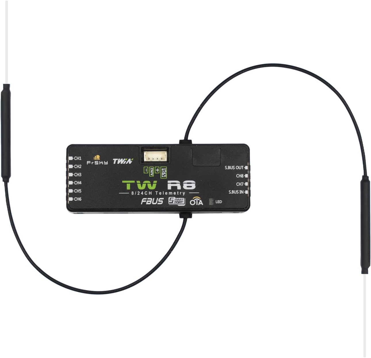 FrSky TW R8 Dual 2.4G Receiver with 8CH Ports 03022027