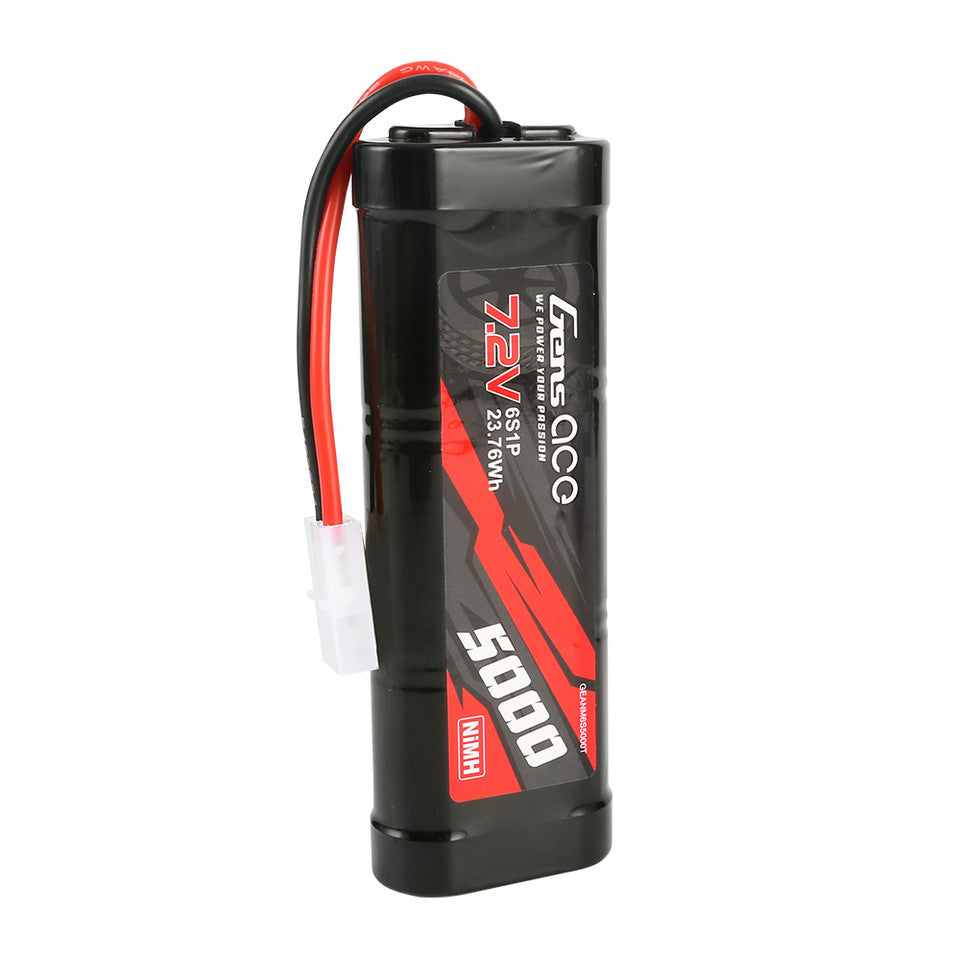 Gens Ace 7.2V 5000mAh 6-Cell NiMH Battery With Tamiya Plug