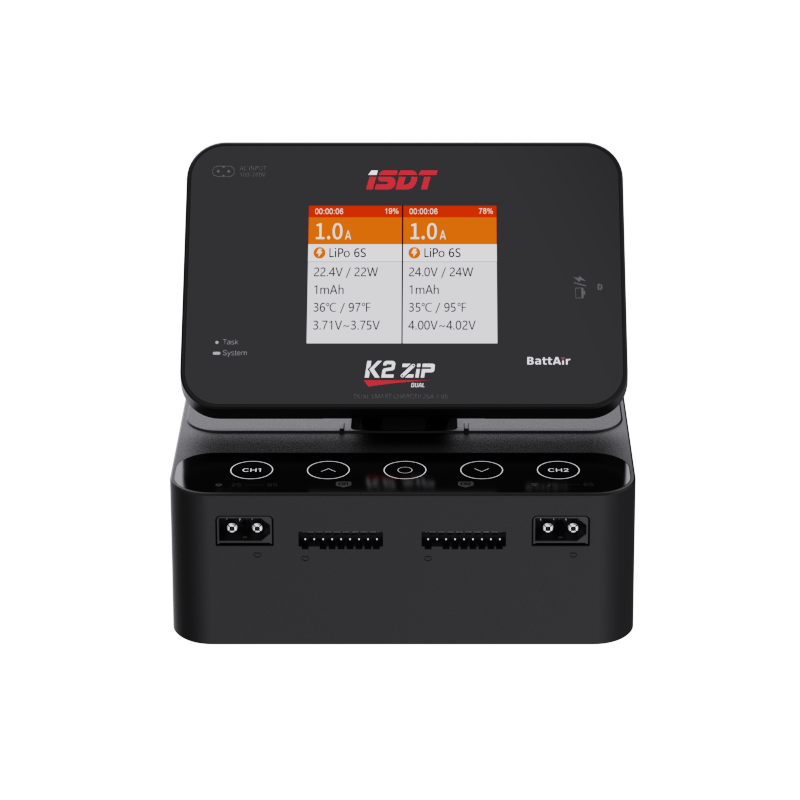 ISDT K2 ZIP 200W 1-8S 20A AC/DC LiPo Charger/Discharger