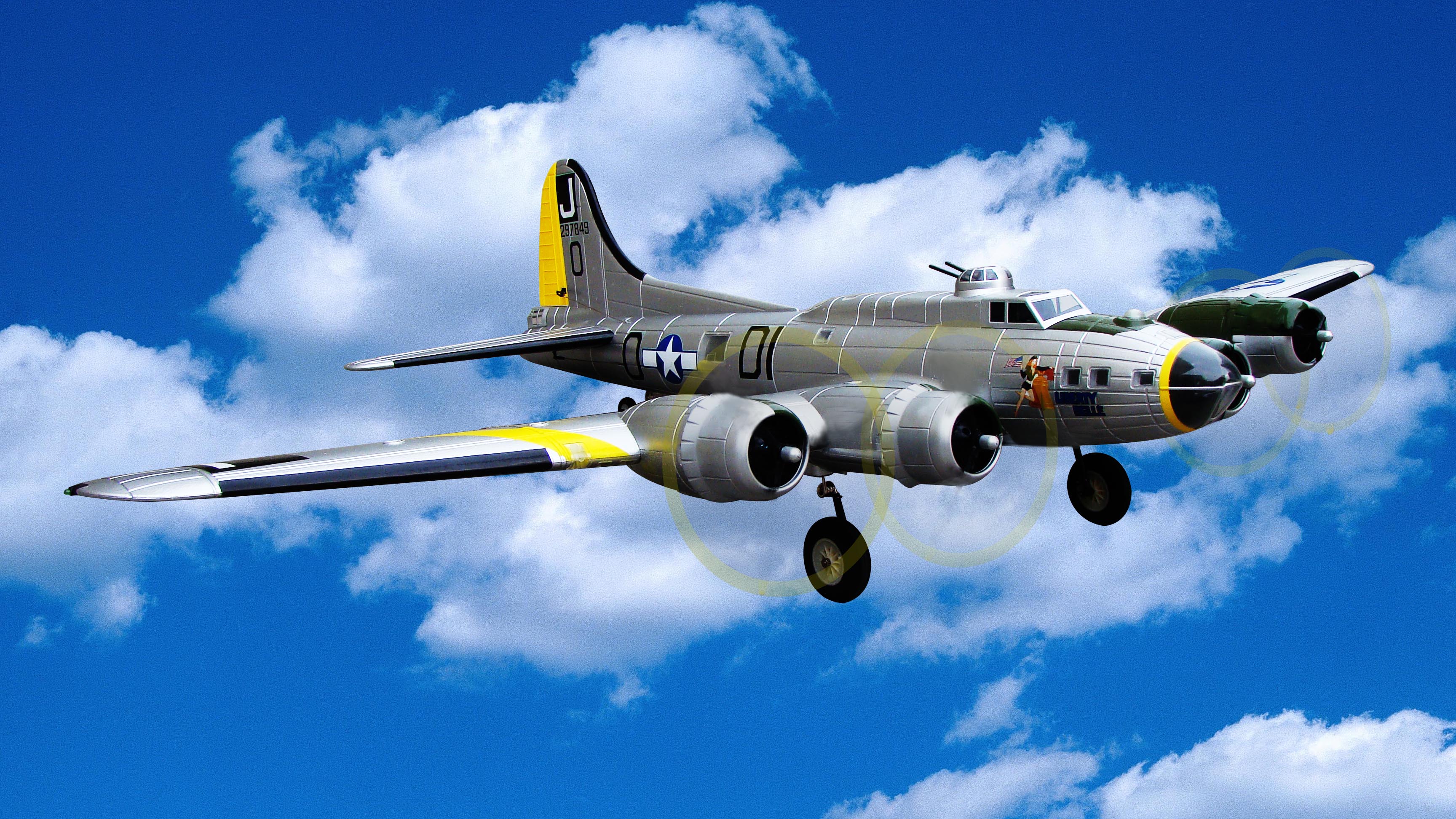 TopRC B17 Flying Fortress 72 1875mm Brushless Warbird with Worm Driv