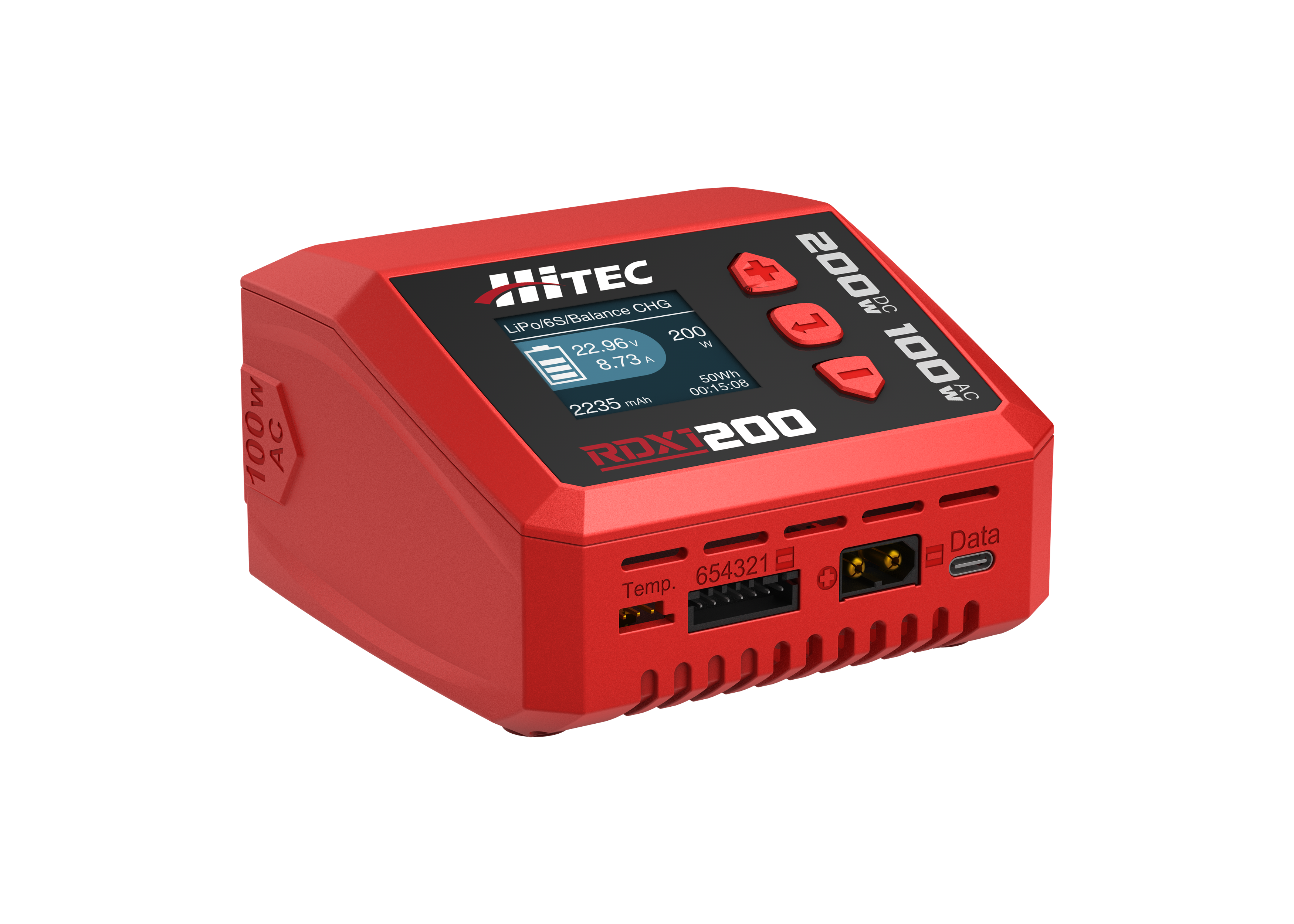 Hitec RDX1 200 AC/DC 100W 6s Battery charger