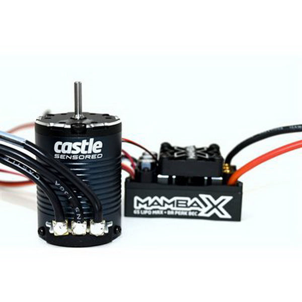 Castle Creations Mamba X Sensored 25.2V WP ESC and 1406-2850KV Sensore