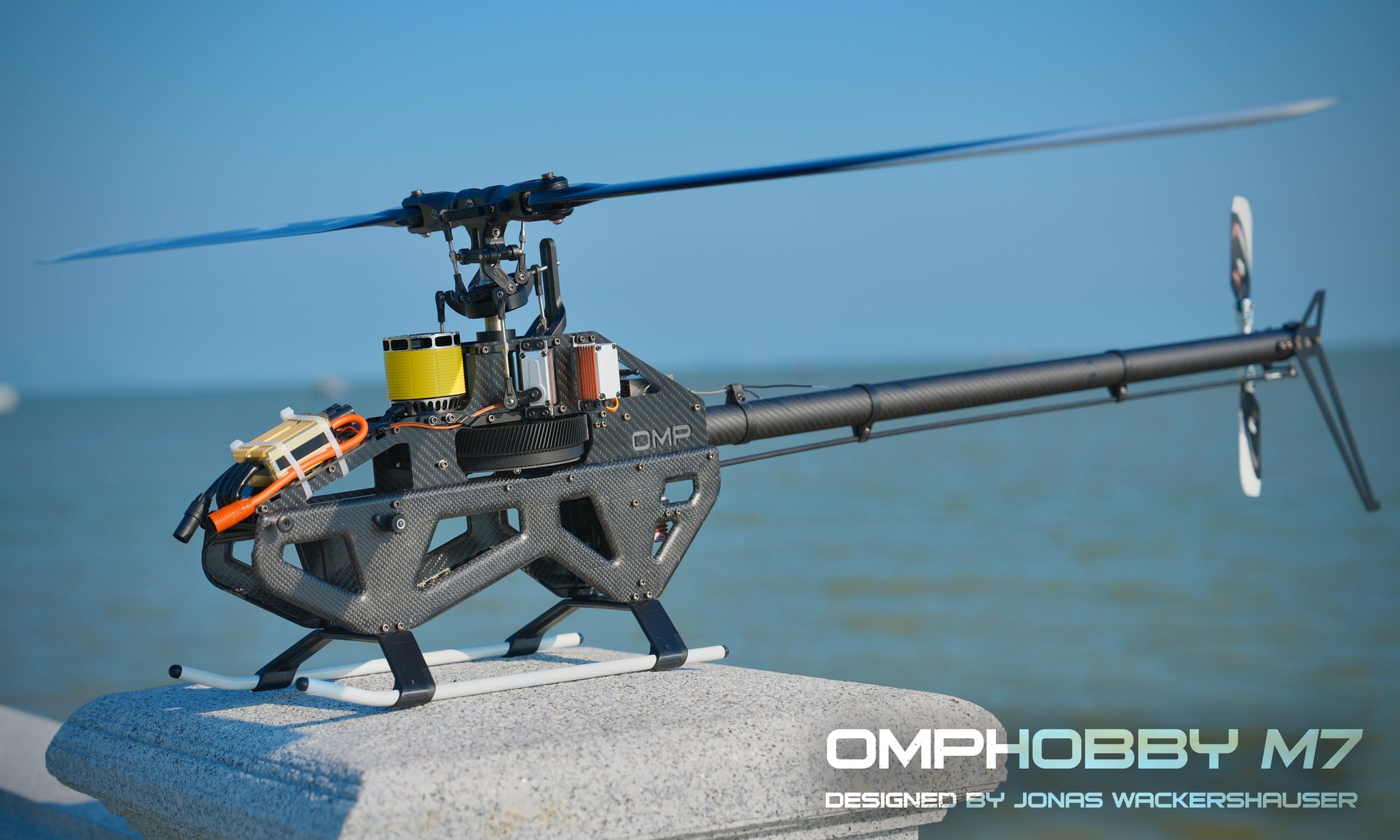 OMPHOBBY M7 RC Helicopter Frame Kit with RotorTech 700mm blades and 1