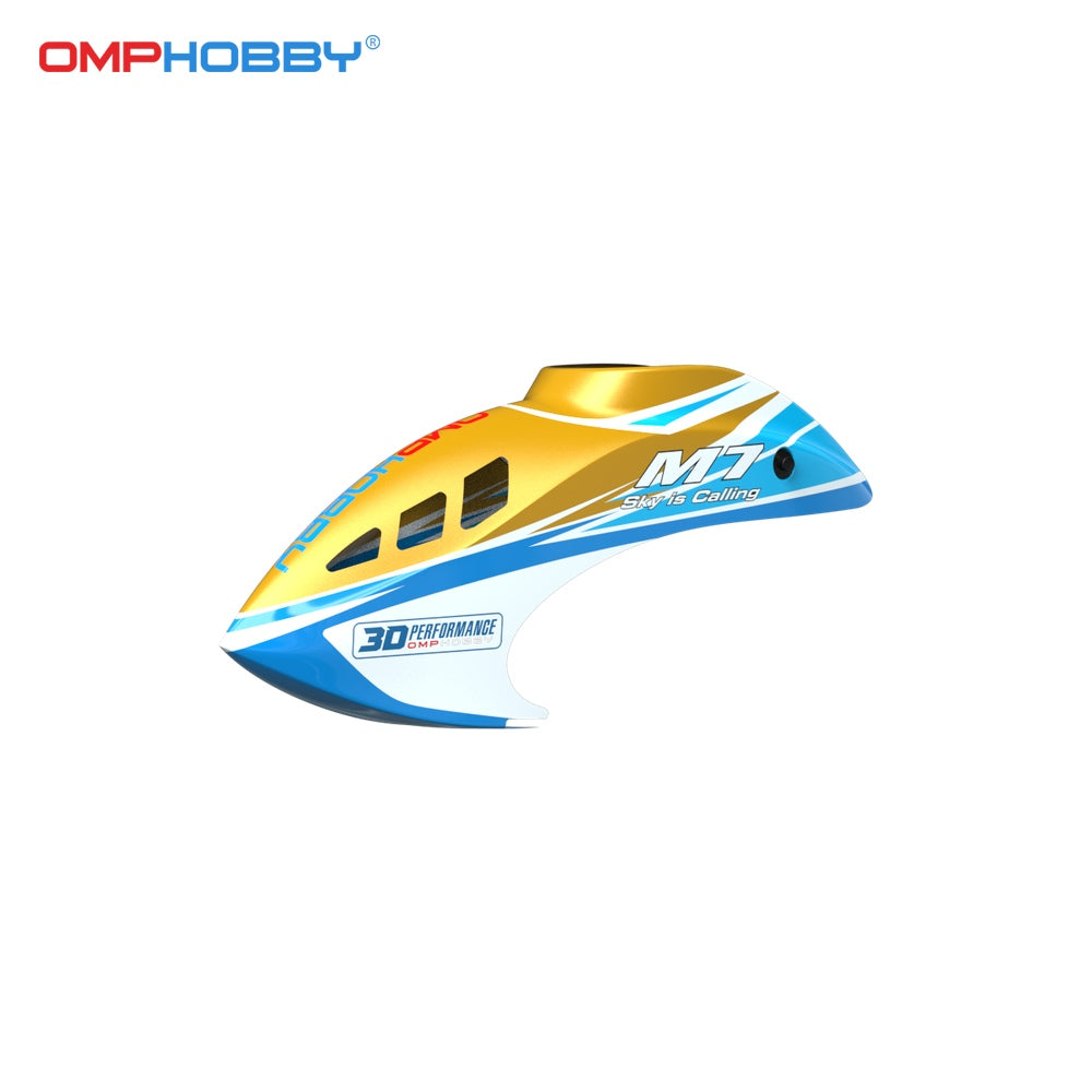 OMP HOBBY M7 Helicopter Parts M7 Canopy Topaz Gold OSHM7002