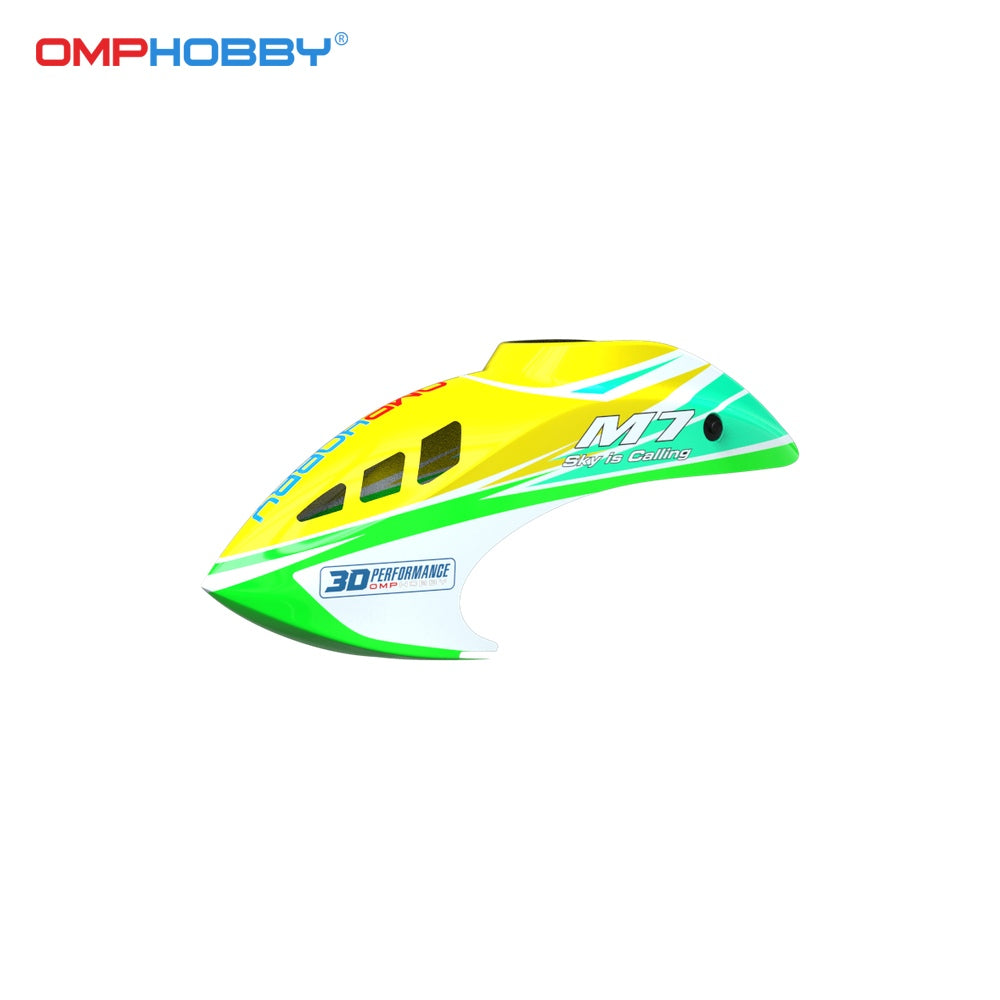 OMP HOBBY M7 Helicopter Parts M7 Canopy Lime Yellow OSHM7003