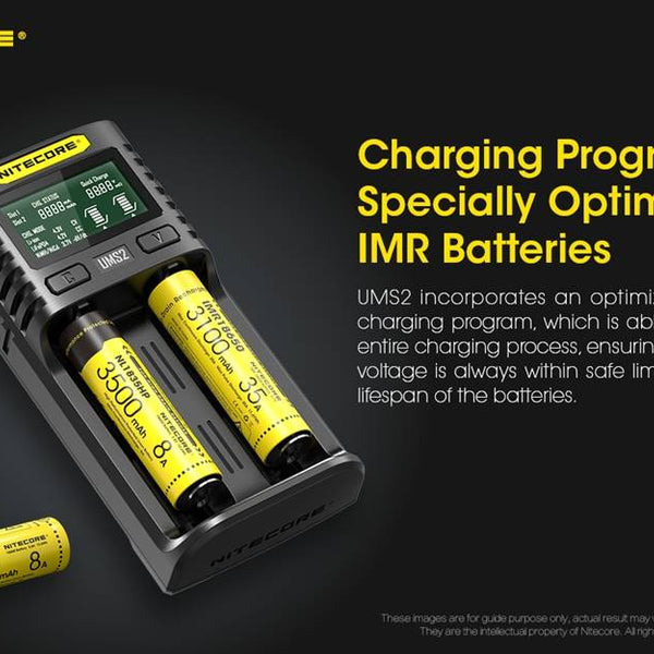 Nitecore IMR 3100mAh 2 Pack 35A 18650 Batteries for Vaping Devices