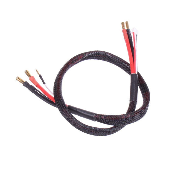 RC Car Battery Charge Cable 4mm & 5mm Bullet Connector 2 in 1 12 or 24